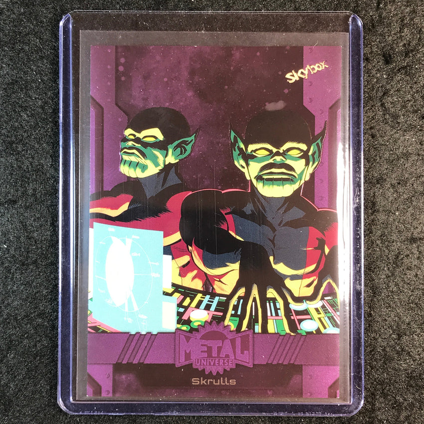 2024 Marvel Metal Universe Avengers SKRULLS Base Purple FX 19/199 #109