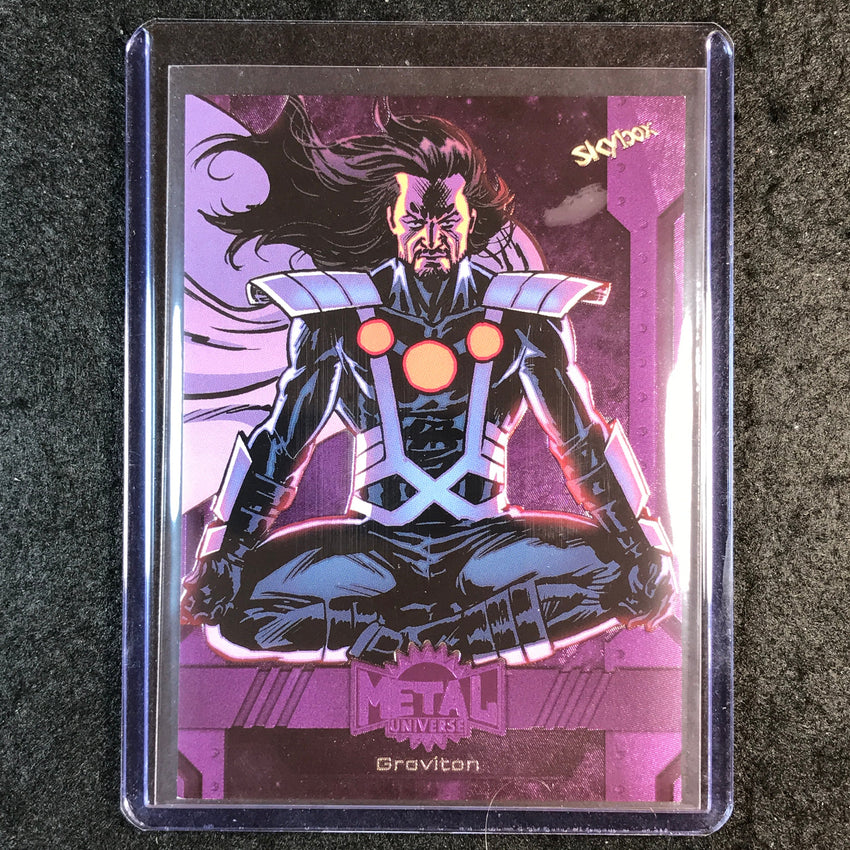 2024 Marvel Metal Universe Avengers GRAVITON Base Purple FX 126/199 #110