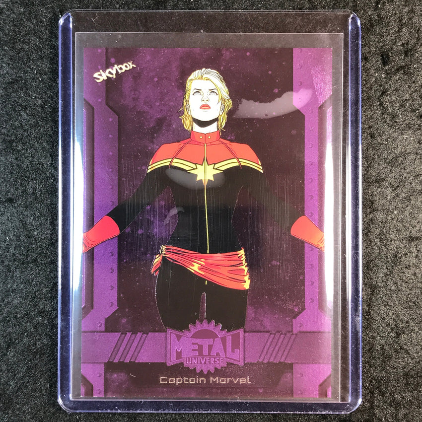 2024 Marvel Metal Universe Avengers CAPTAIN MARVEL Base Purple FX 70/199 #111