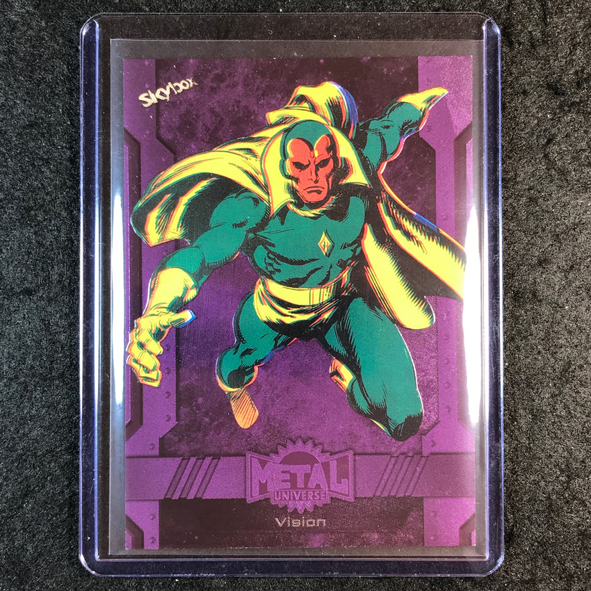 2024 Marvel Metal Universe Avengers VISION Base Purple FX 83/199 #118