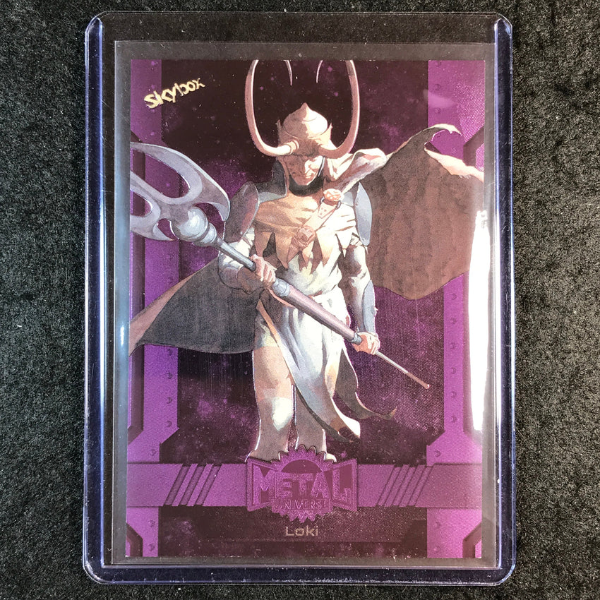 2024 Marvel Metal Universe Avengers LOKI Base Purple FX 133/199 #120