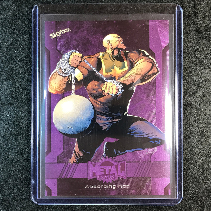 2024 Marvel Metal Universe Avengers ABSORBING MAN Base Purple FX 34/199 #120