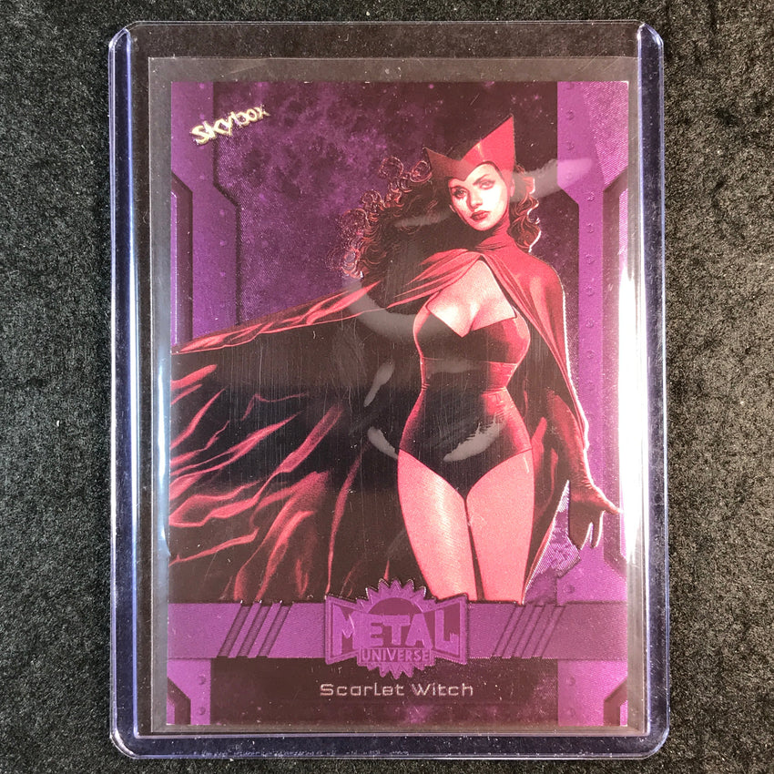 2024 Marvel Metal Universe Avengers SCARLET WITCH Base Purple FX 91/199 #122