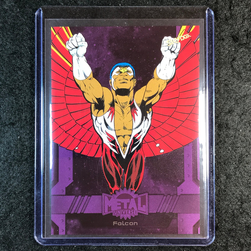 2024 Marvel Metal Universe Avengers FALCON Base Purple FX 68/199 #124