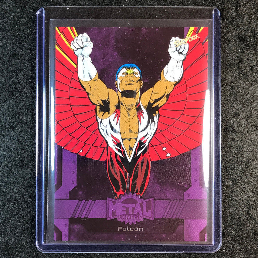 2024 Marvel Metal Universe Avengers FALCON Base Purple FX 168/199 #126