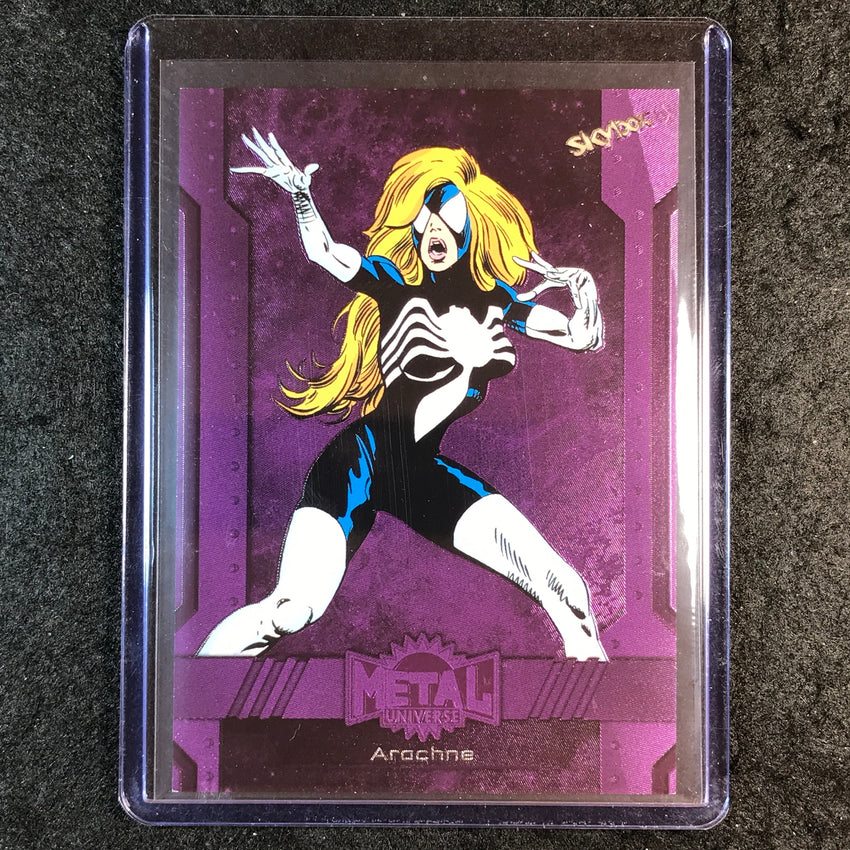 2024 Marvel Metal Universe Avengers ARACHNE Base Purple FX 182/199 #129