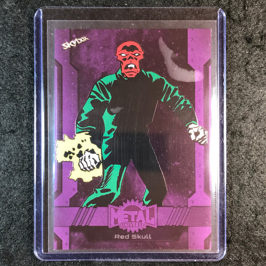 2024 Marvel Metal Universe Avengers RED SKULL Base Purple FX 19/199 #129