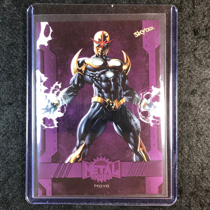 2024 Marvel Metal Universe Avengers NOVA Base Purple FX 23/199 #147