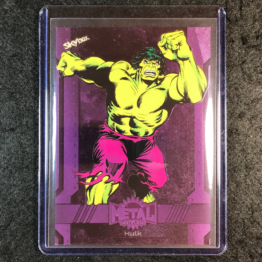 2024 Marvel Metal Universe Avengers HULK Base Purple FX 59/199 #158