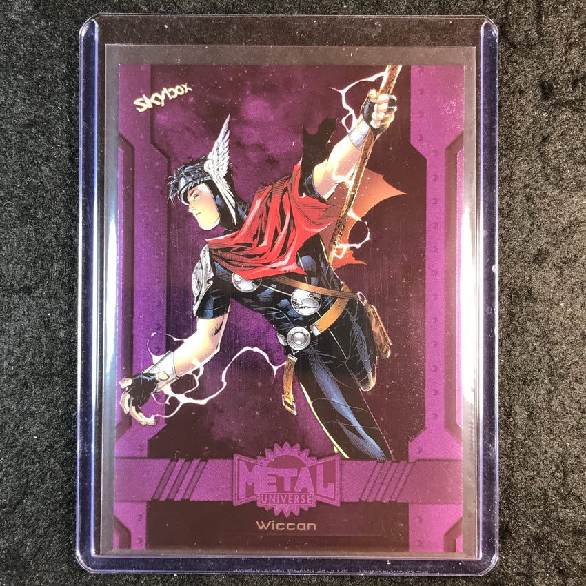 2024 Marvel Metal Universe Avengers WICCAN Base Purple FX 92/199 #159