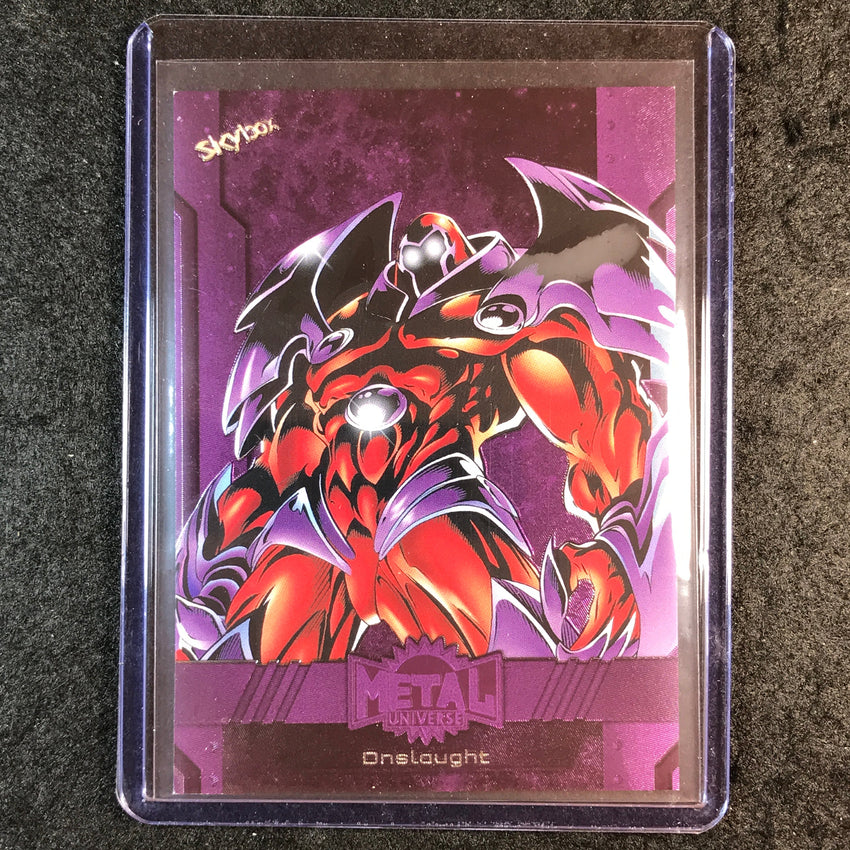 2024 Marvel Metal Universe Avengers ONSLAUGHT Base Purple FX 65/199 #164