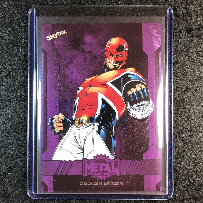 2024 Marvel Metal Universe Avengers CAPTAIN BRITAIN Base Purple FX 59/199 #179