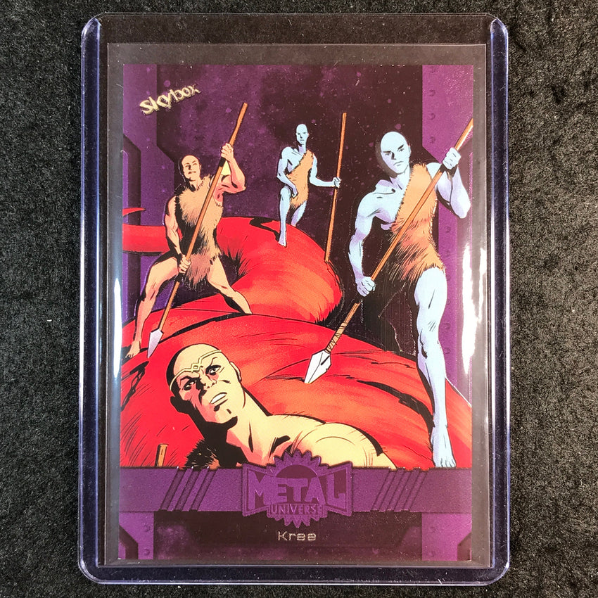 2024 Marvel Metal Universe Avengers KREE Base Purple FX 11/199 #185
