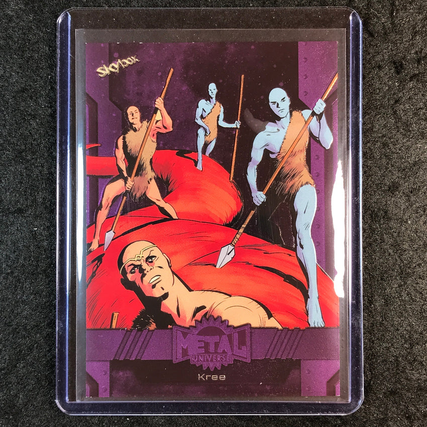 2024 Marvel Metal Universe Avengers KREE Base Purple FX 197/199 #185