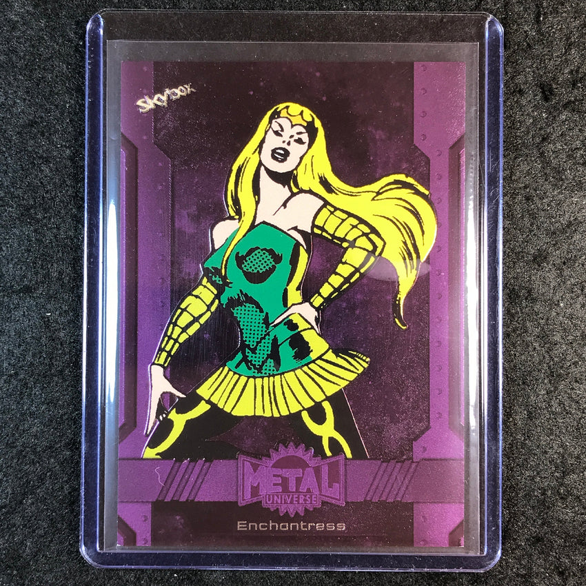 2024 Marvel Metal Universe Avengers ENCHANTRESS Base Purple FX 7/199 #187
