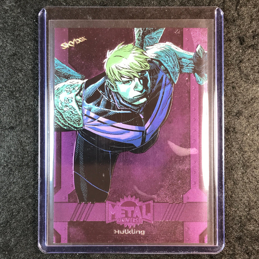 2024 Marvel Metal Universe Avengers HULKLING Base Purple FX 141/199 #199