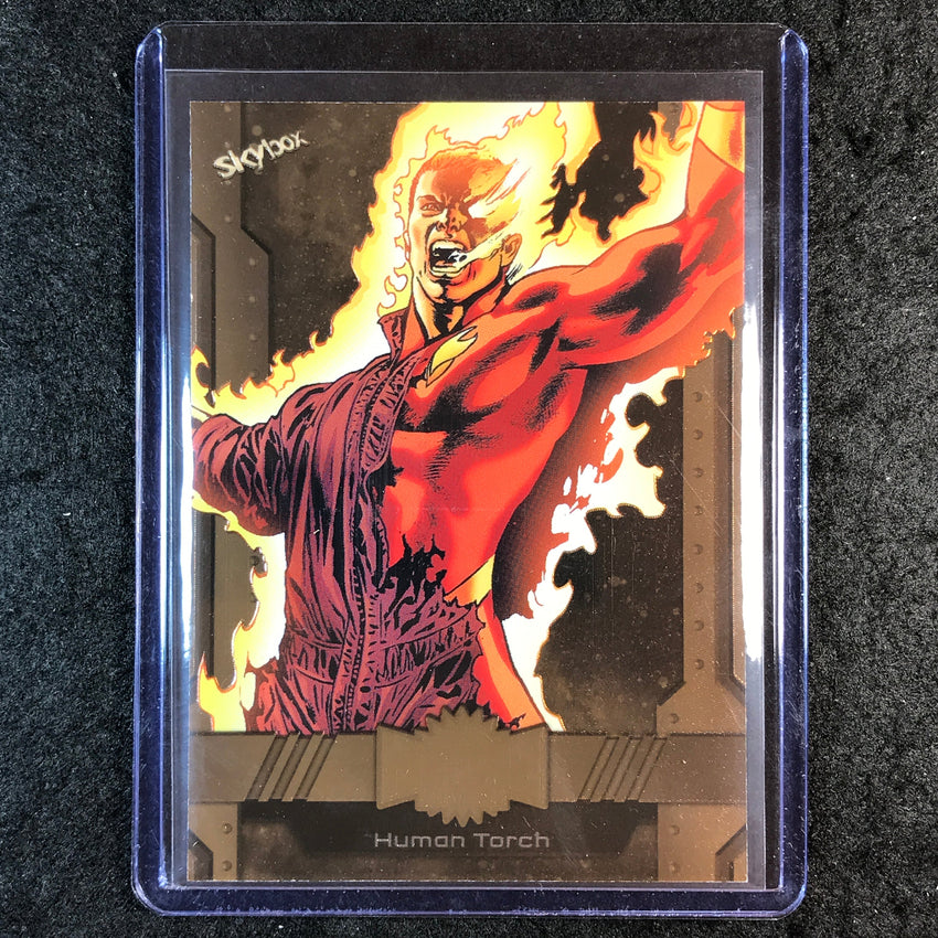 2024 Marvel Metal Universe Avengers HUMAN TORCH Base Bronze FX 69/150 #34