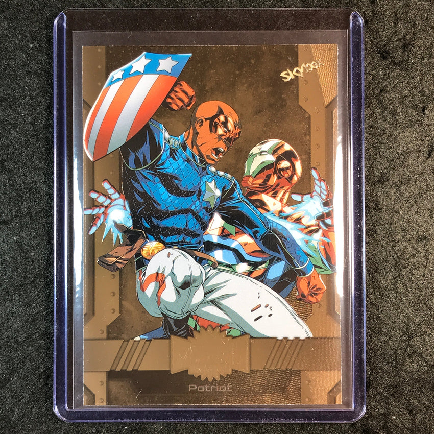 2024 Marvel Metal Universe Avengers PATRIOT Base Bronze FX 103/150 #89