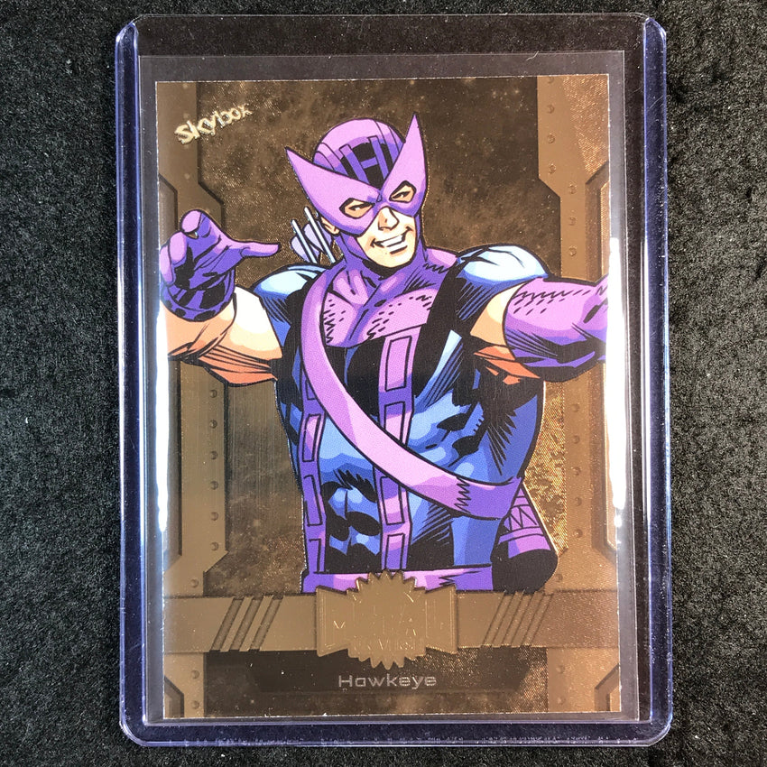 2024 Marvel Metal Universe Avengers HAWKEYE Base Bronze FX 51/150 #94