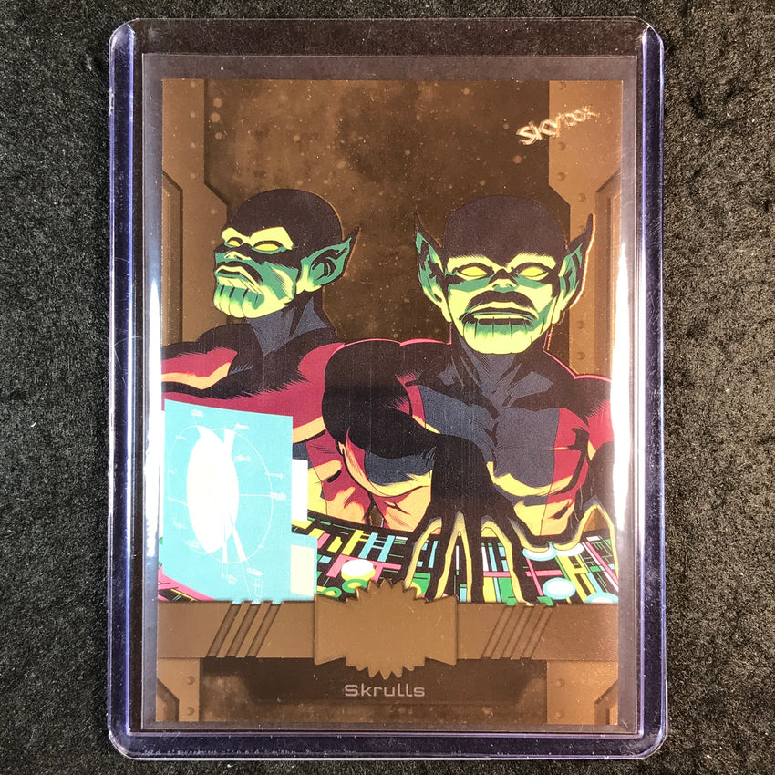 2024 Marvel Metal Universe Avengers SKRULLS Base Bronze FX 14/150 #109