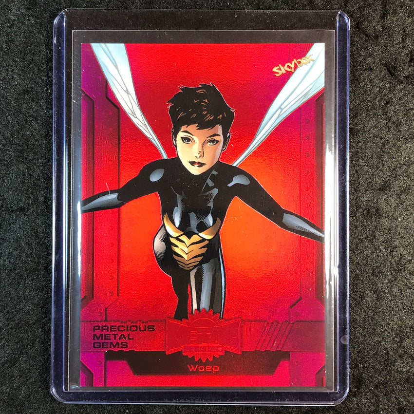 2024 Marvel Metal Universe Avengers WASP Precious Metal Gems Red 68/100 #1