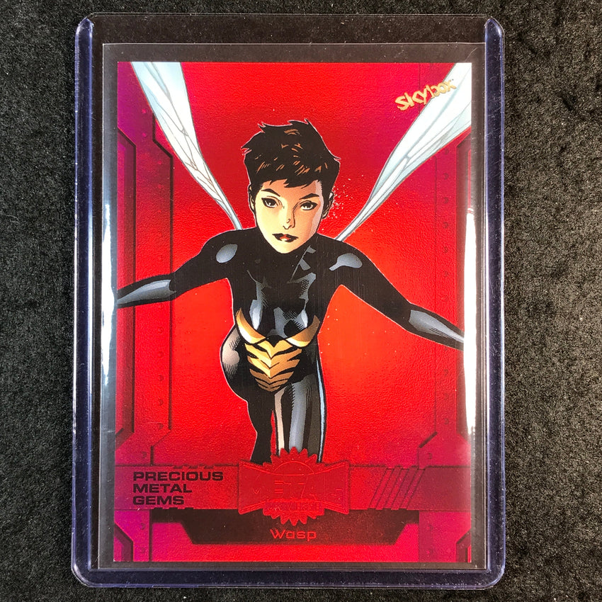 2024 Marvel Metal Universe Avengers WASP Precious Metal Gems Red 84/100 #1