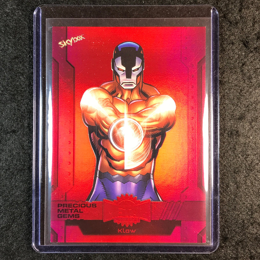 2024 Marvel Metal Universe Avengers KLAW Precious Metal Gems Red 48/100 #2