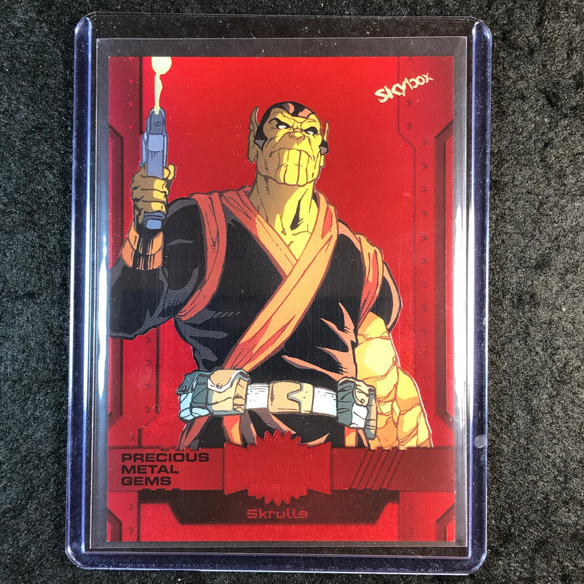 2024 Marvel Metal Universe Avengers SKRULLS Precious Metal Gems Red 95/100 #9