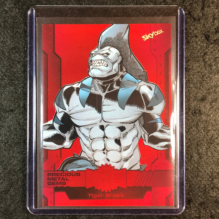 2024 Marvel Metal Universe Avengers TIGER SHARK Precious Metal Gems Red 18/100