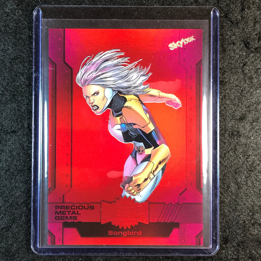 2024 Marvel Metal Universe Avengers SONGBIRD Precious Metal Gems Red 65/100 #41