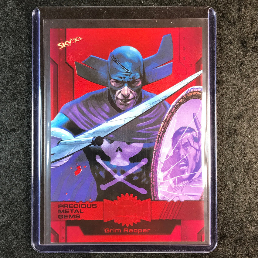 2024 Marvel Metal Universe Avengers GRIM REAPER Precious Metal Gems Red 83/100