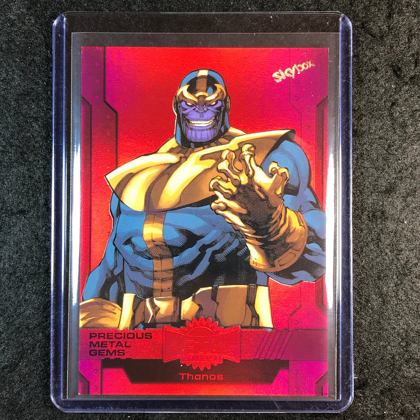 2024 Marvel Metal Universe Avengers THANOS Precious Metal Gems Red 80/100 #46