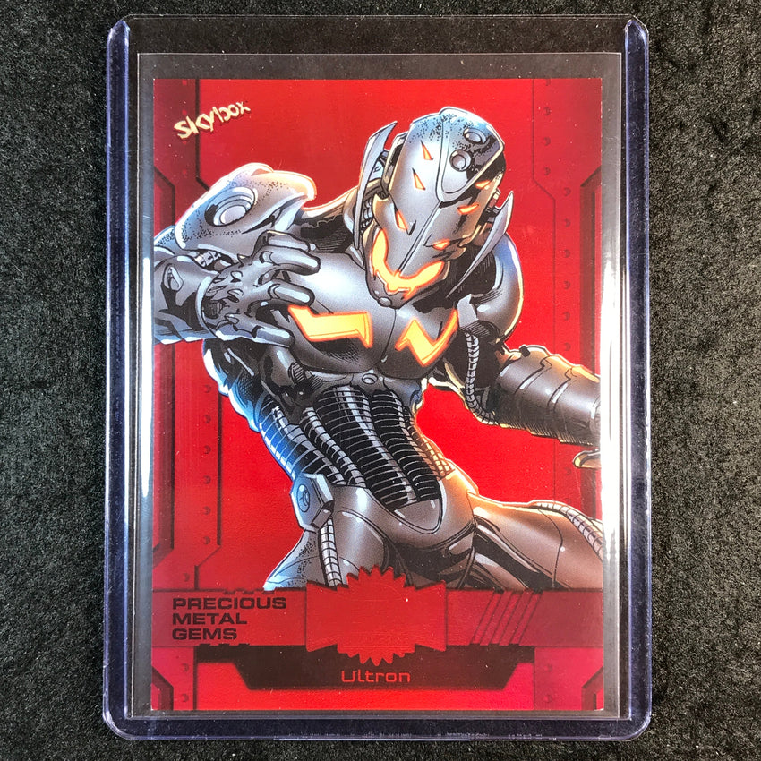 2024 Marvel Metal Universe Avengers ULTRON Precious Metal Gems Red 15/100 #48