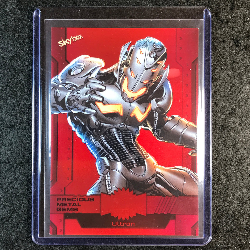 2024 Marvel Metal Universe Avengers ULTRON Precious Metal Gems Red 93/100 #48