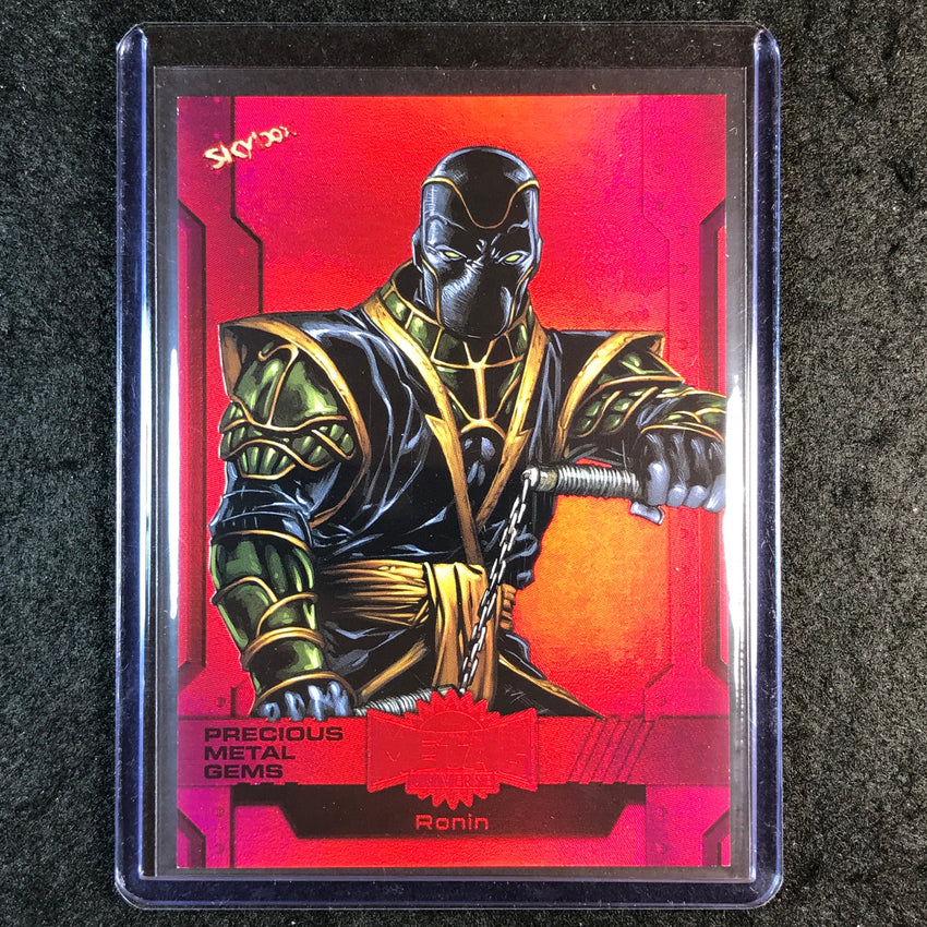 2024 Marvel Metal Universe Avengers RONIN Precious Metal Gems Red 39/100 #49