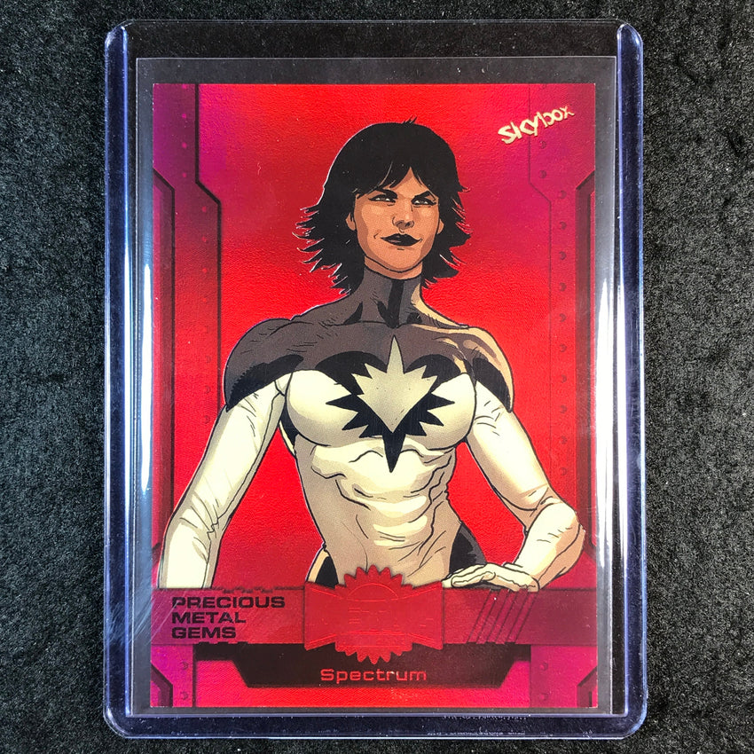 2024 Marvel Metal Universe Avengers SPECTRUM Precious Metal Gems Red 56/100 #51