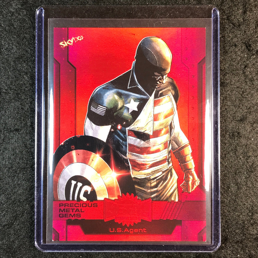 2024 Marvel Metal Universe Avengers U.S. AGENT Precious Metal Gems Red 59/100