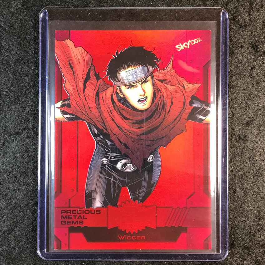2024 Marvel Metal Universe Avengers WICCAN Precious Metal Gems Red 70/100 #59