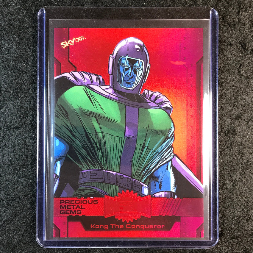 2024 Marvel Metal Universe Avengers KANG Precious Metal Gems Red 79/100 #61