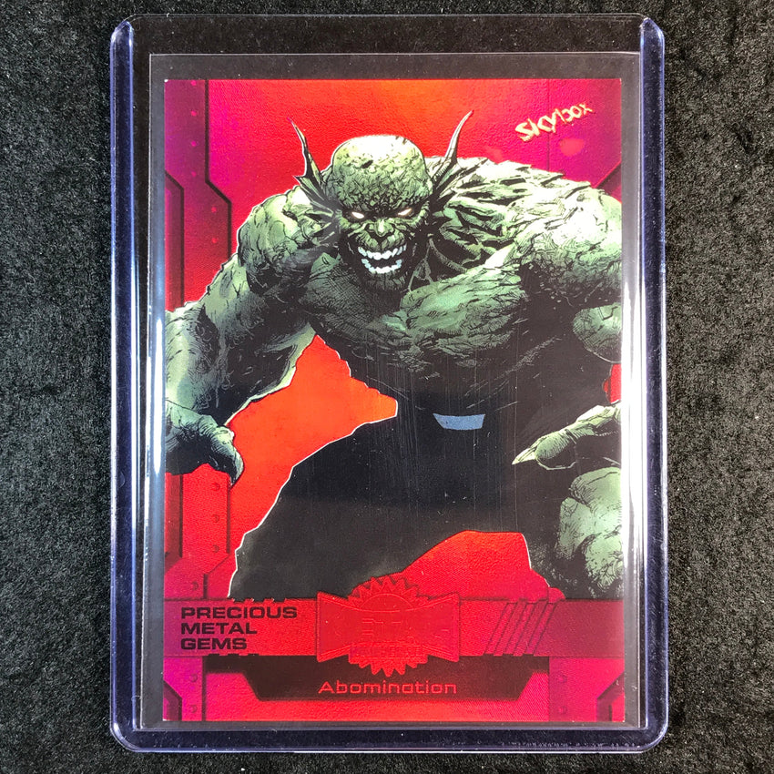 2024 Marvel Metal Universe Avengers ABOMINATION Precious Metal Gems Red 93/100