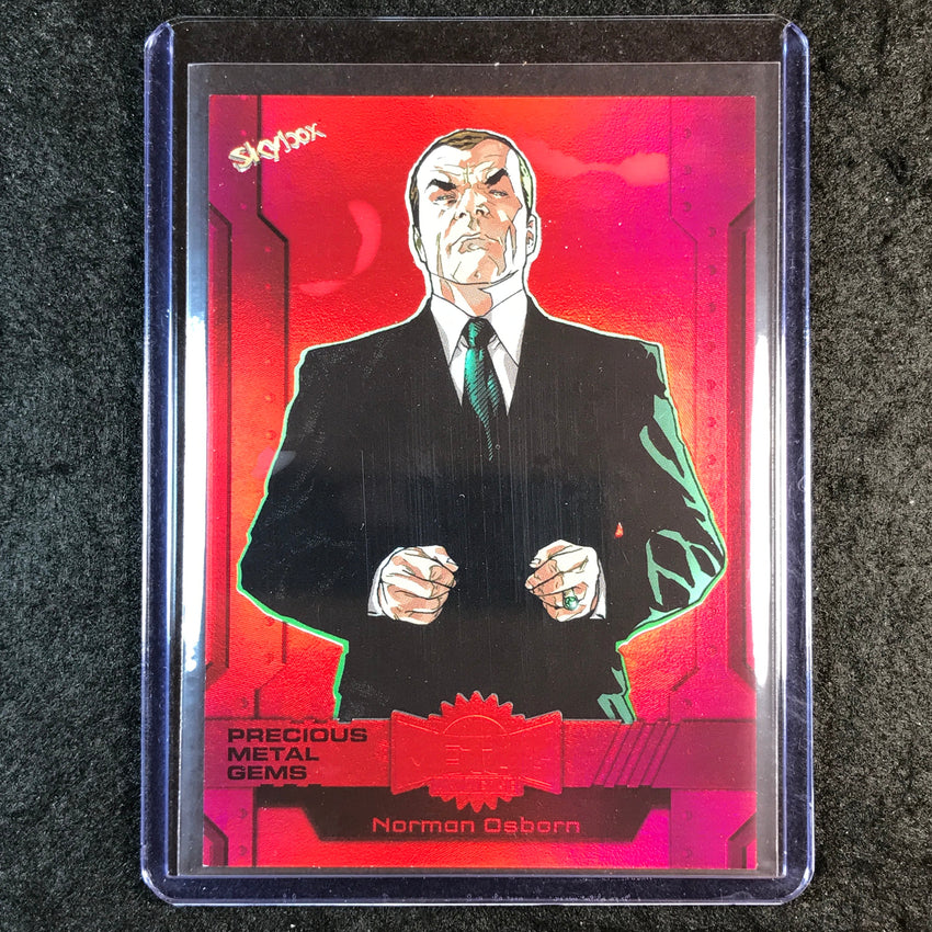 2024 Marvel Metal Universe Avengers NORMAN OSBORN Precious Metal Gems Red 50/100