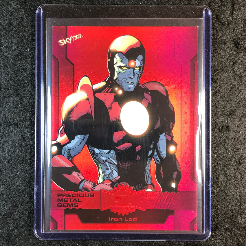 2024 Marvel Metal Universe Avengers IRON LAD Precious Metal Gems Red 61/100 #95