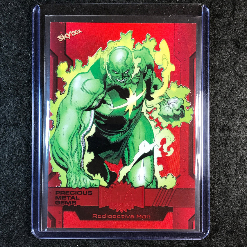2024 Marvel Metal Universe Avengers RADIOACTIVE MAN Metal Gems Red /100 #107