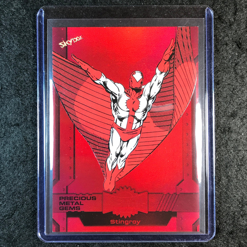 2024 Marvel Metal Universe Avengers STINGRAY Precious Metal Gems Red 14/100 #130