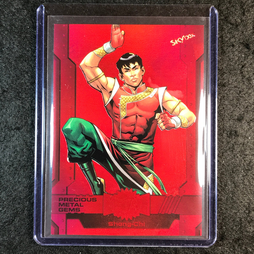2024 Marvel Metal Universe Avengers SHANG-CHI Precious Metal Gems Red 25/100