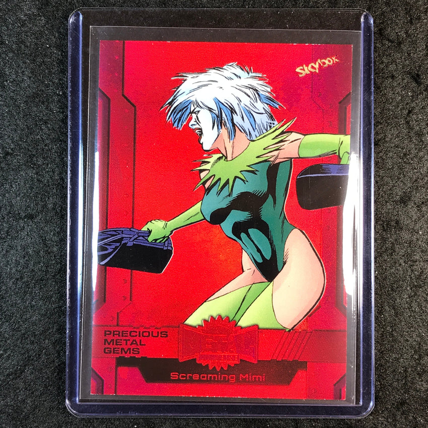 2024 Marvel Metal Universe Avengers SCREAMING MIMI Precious Metal Gems Red /100