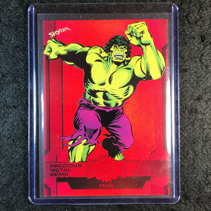 2024 Marvel Metal Universe Avengers HULK Precious Metal Gems Red 86/100 #158