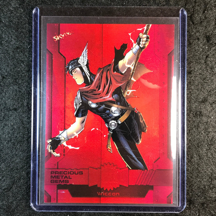 2024 Marvel Metal Universe Avengers WICCAN Precious Metal Gems Red 94/100 #159