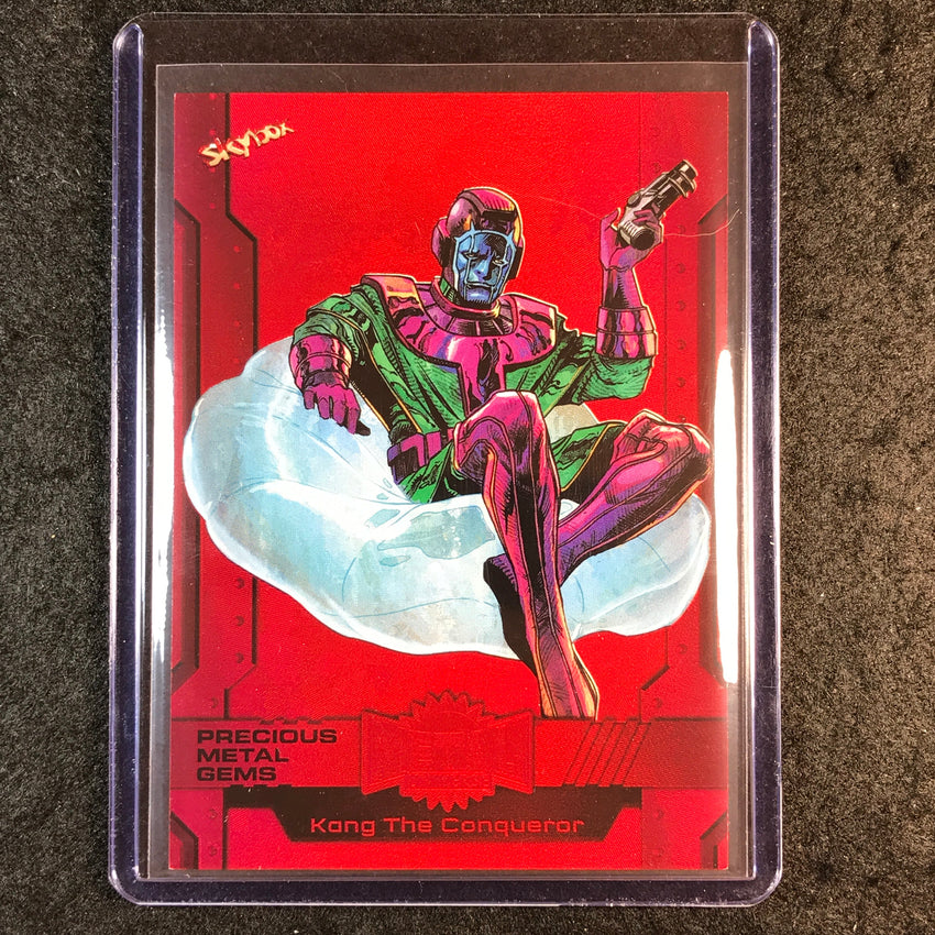 2024 Metal Universe Avengers KANG THE CONQUERER Precious Metal Gems Red 86/100