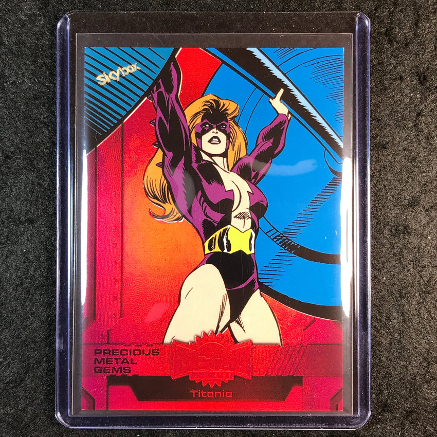 2024 Marvel Metal Universe Avengers TITANIA Precious Metal Gems Red 48/100 #165